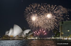 Opera house fireworks